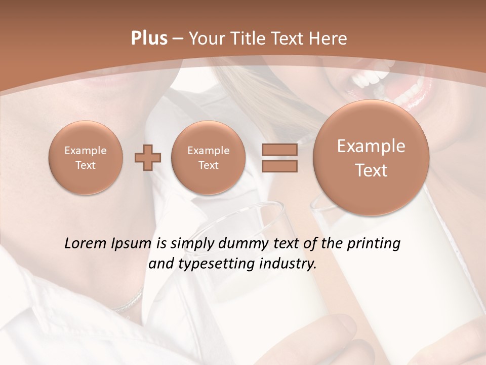 Food Portrait White PowerPoint Template