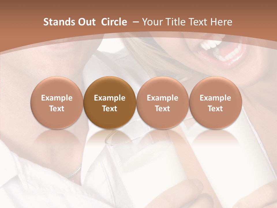 Food Portrait White PowerPoint Template