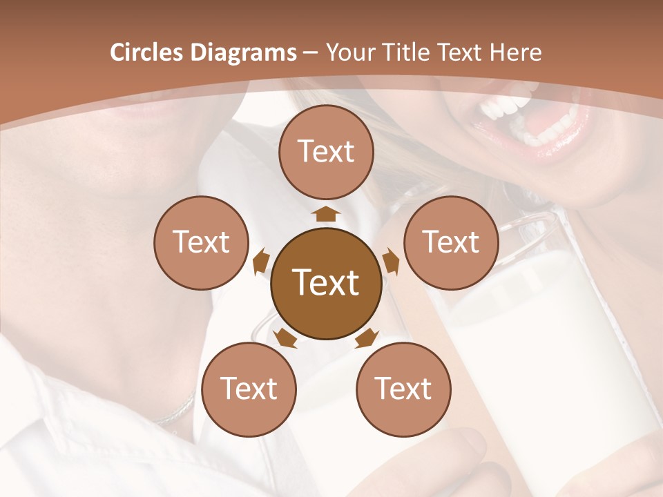 Food Portrait White PowerPoint Template