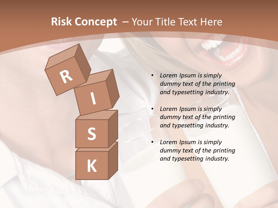 Food Portrait White PowerPoint Template