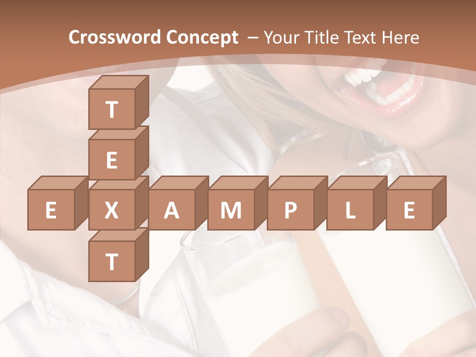 Food Portrait White PowerPoint Template