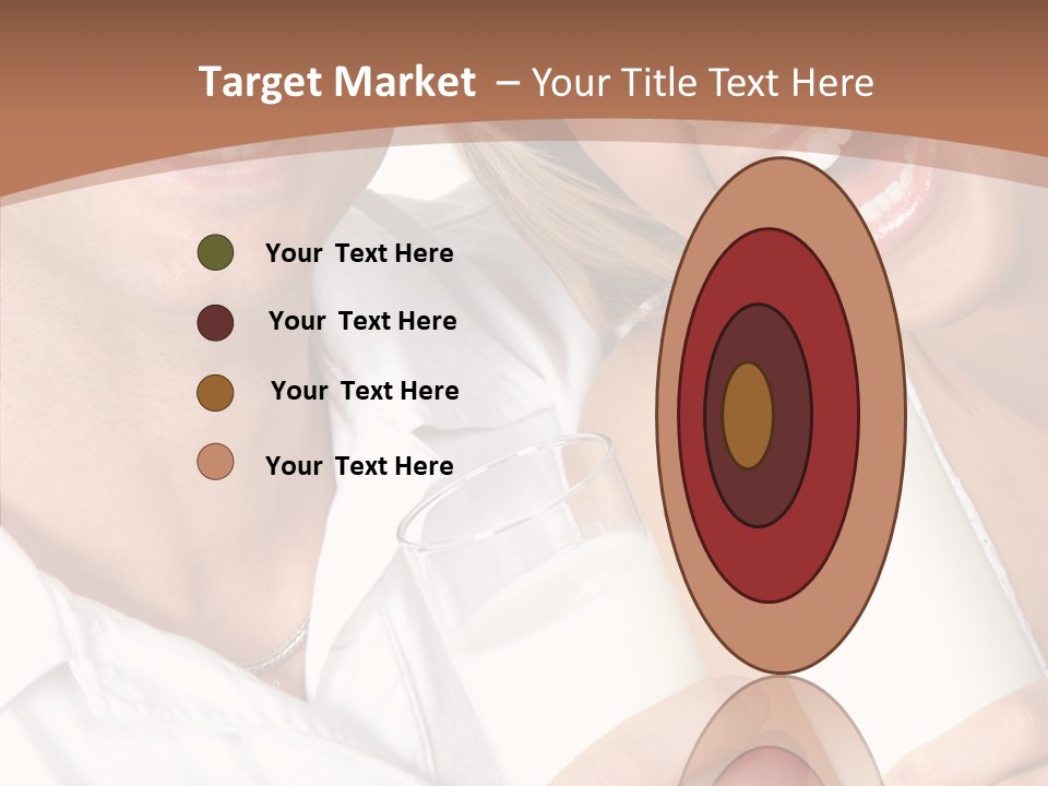 Food Portrait White PowerPoint Template