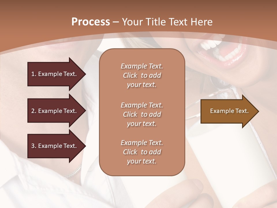 Food Portrait White PowerPoint Template