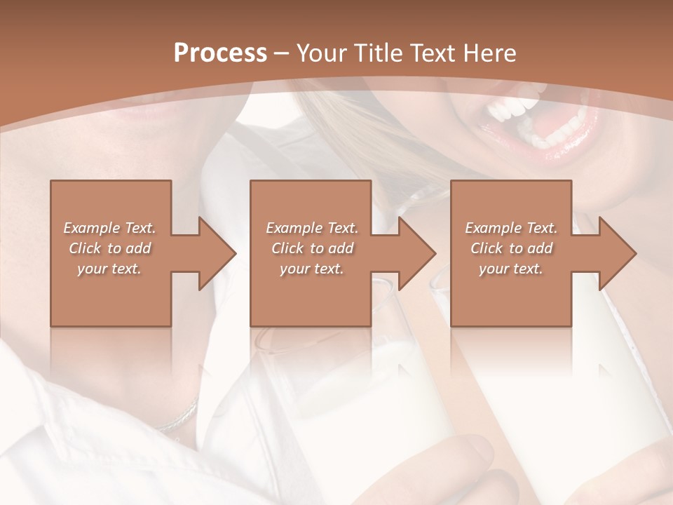 Food Portrait White PowerPoint Template