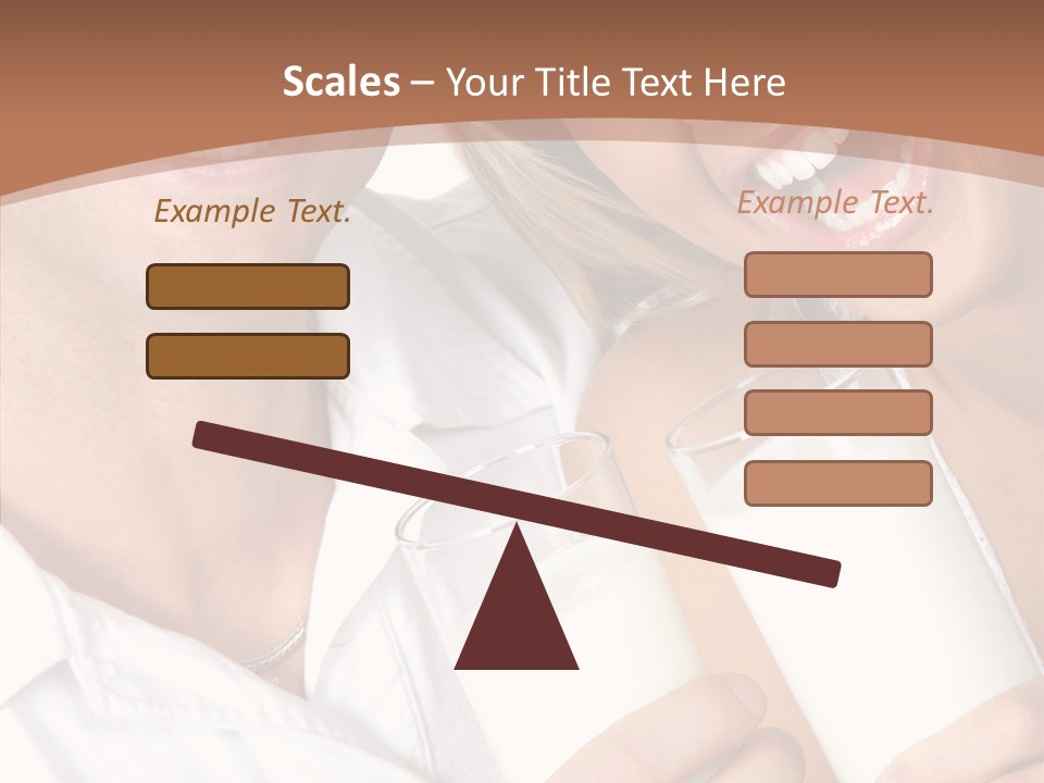 Food Portrait White PowerPoint Template