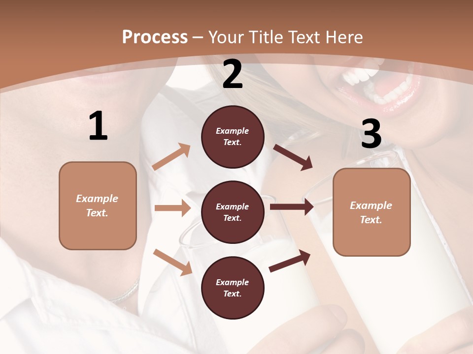 Food Portrait White PowerPoint Template