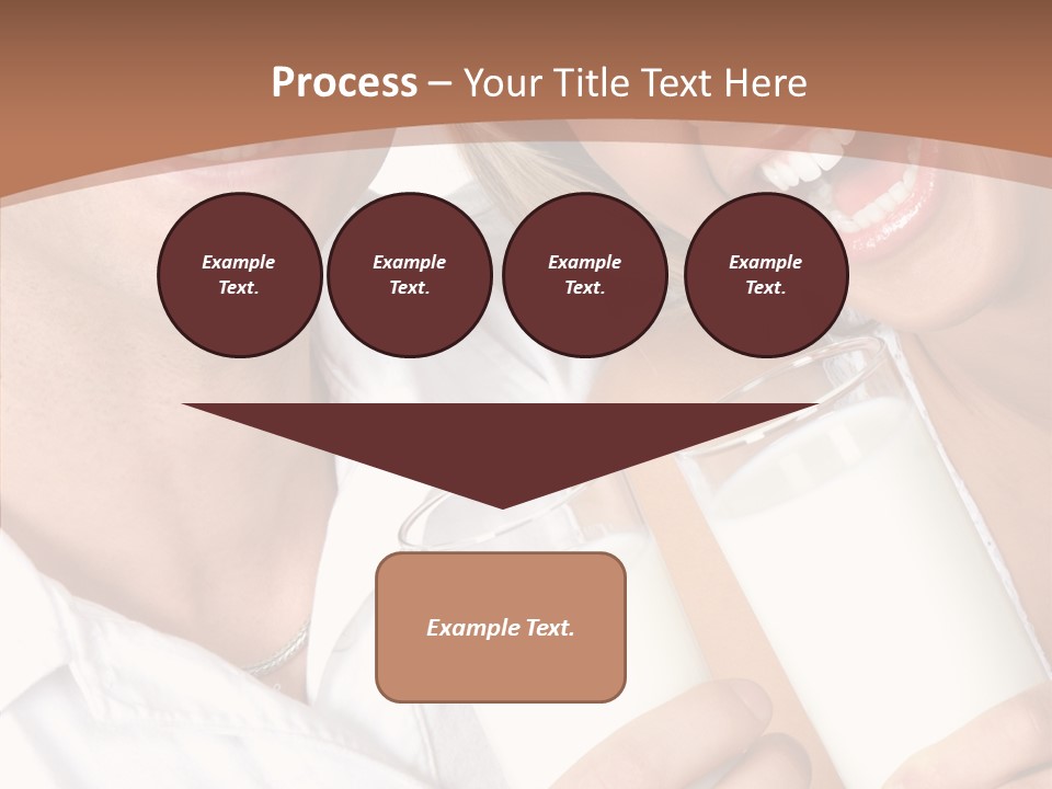 Food Portrait White PowerPoint Template