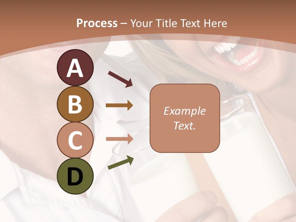 Food Portrait White PowerPoint Template