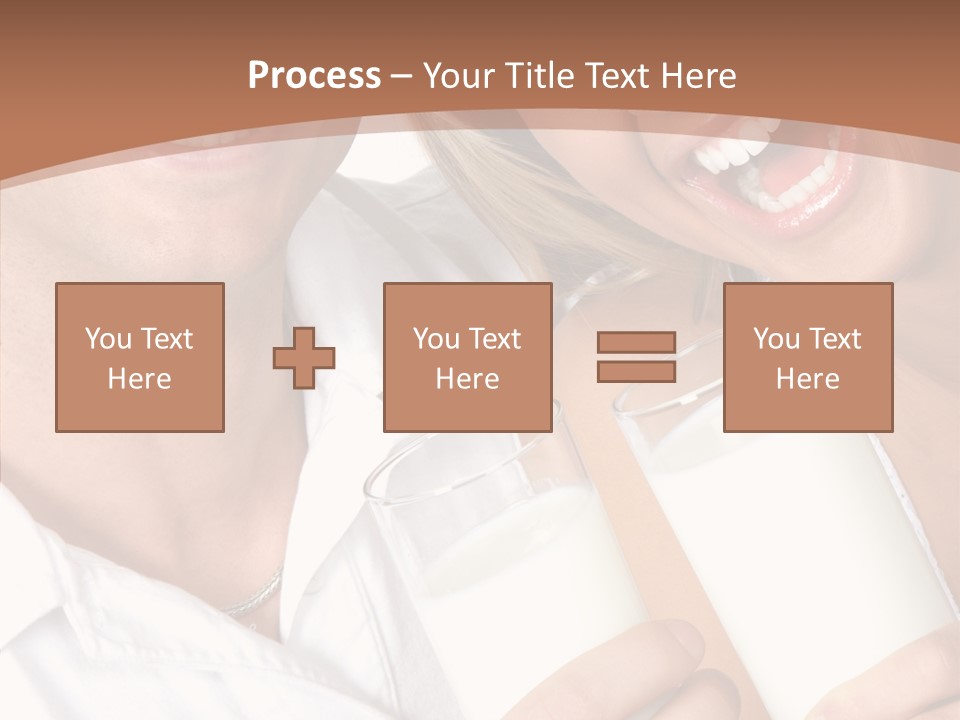 Food Portrait White PowerPoint Template