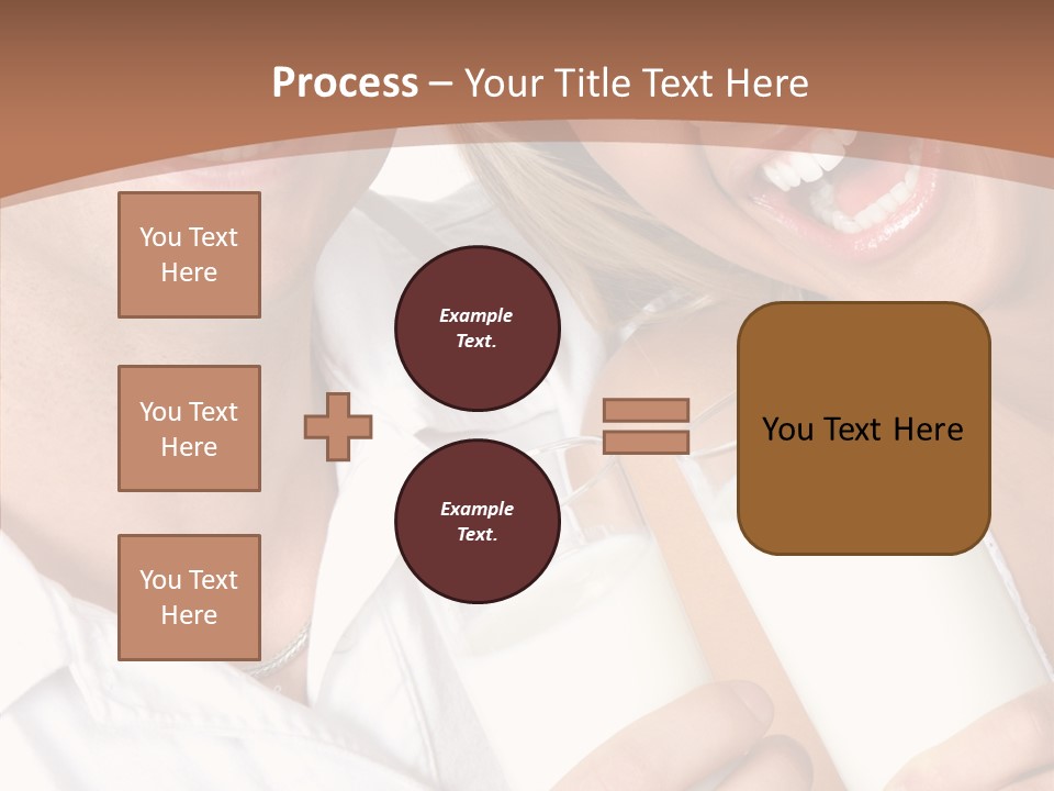 Food Portrait White PowerPoint Template