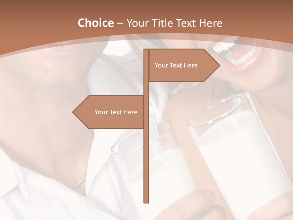 Food Portrait White PowerPoint Template