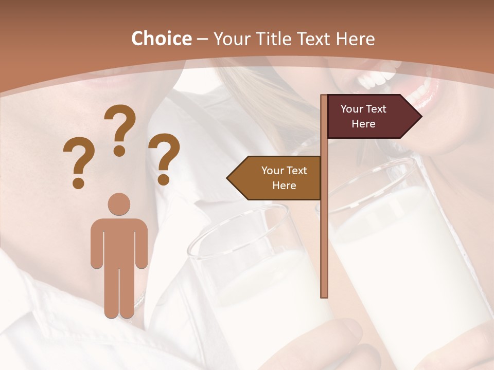 Food Portrait White PowerPoint Template