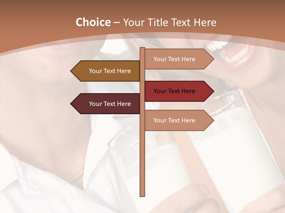 Food Portrait White PowerPoint Template