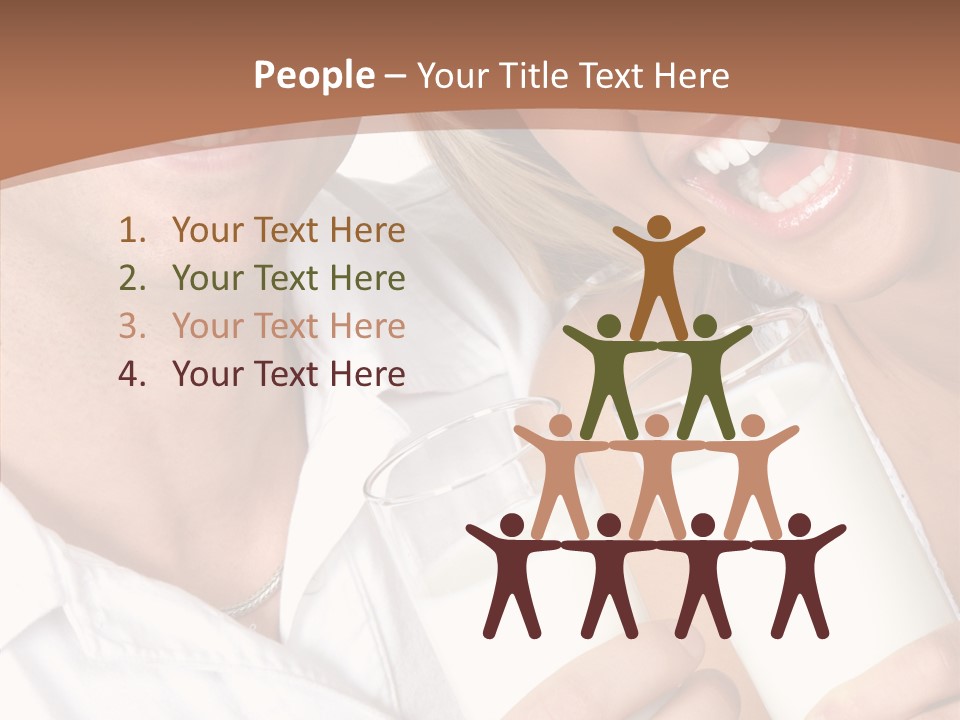 Food Portrait White PowerPoint Template