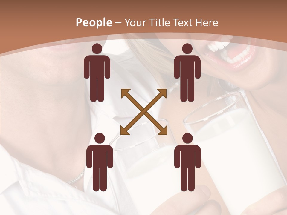 Food Portrait White PowerPoint Template