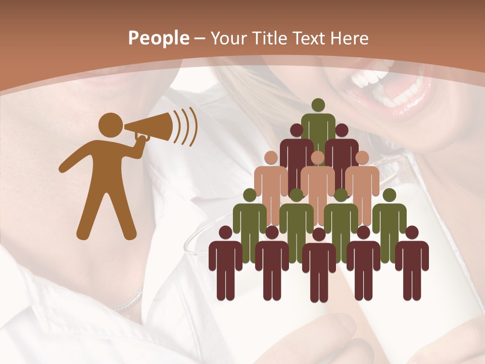 Food Portrait White PowerPoint Template