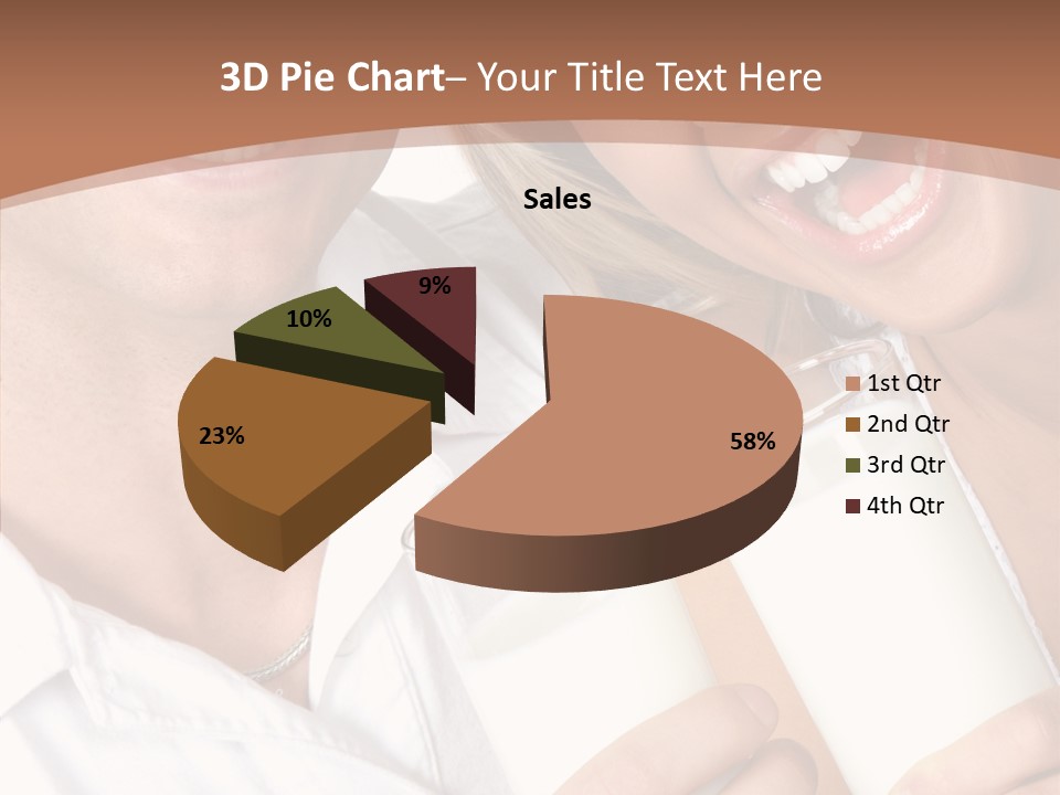 Food Portrait White PowerPoint Template