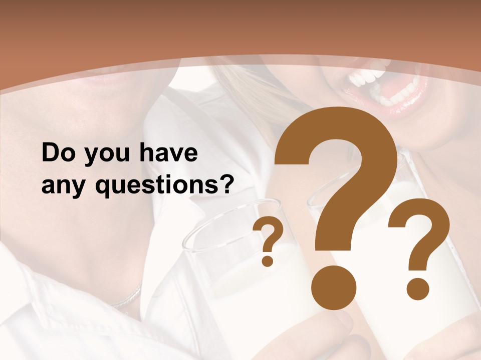 Food Portrait White PowerPoint Template