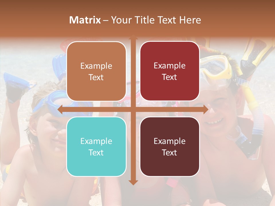 Sister Family Beach PowerPoint Template