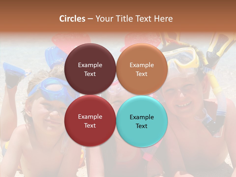 Sister Family Beach PowerPoint Template