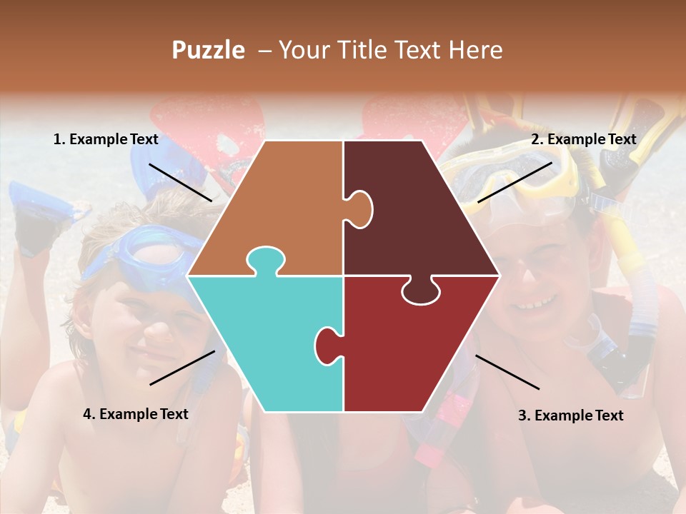 Sister Family Beach PowerPoint Template