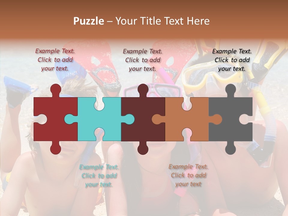 Sister Family Beach PowerPoint Template