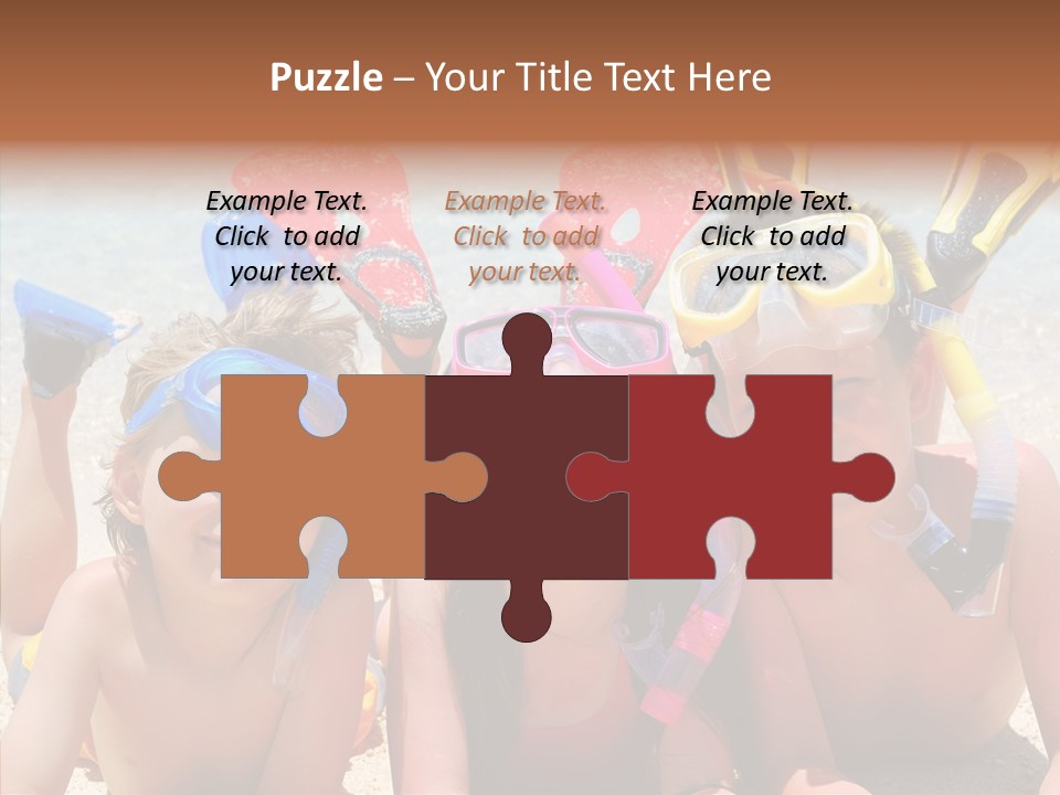 Sister Family Beach PowerPoint Template