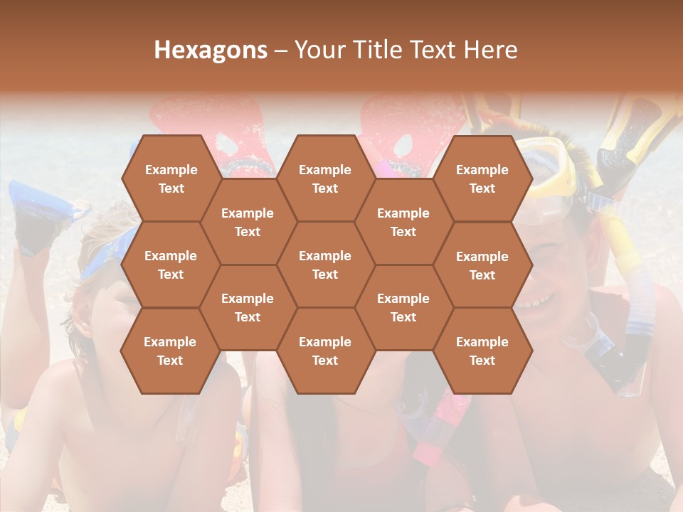 Sister Family Beach PowerPoint Template