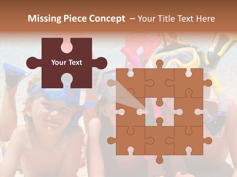 Sister Family Beach PowerPoint Template