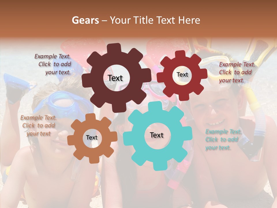 Sister Family Beach PowerPoint Template