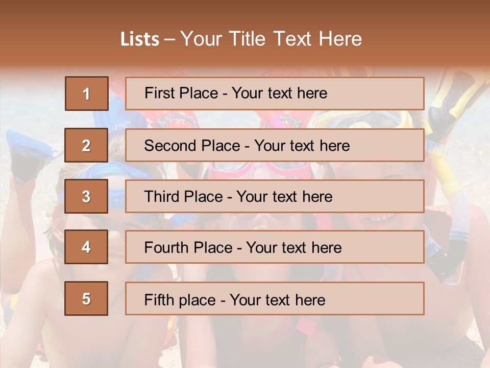Sister Family Beach PowerPoint Template