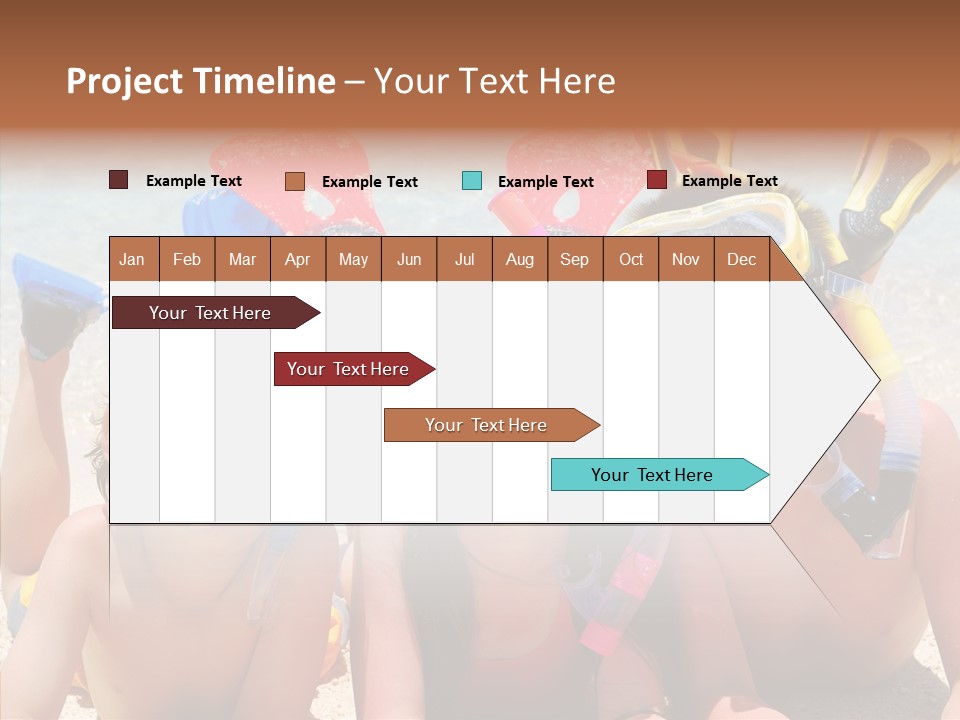 Sister Family Beach PowerPoint Template