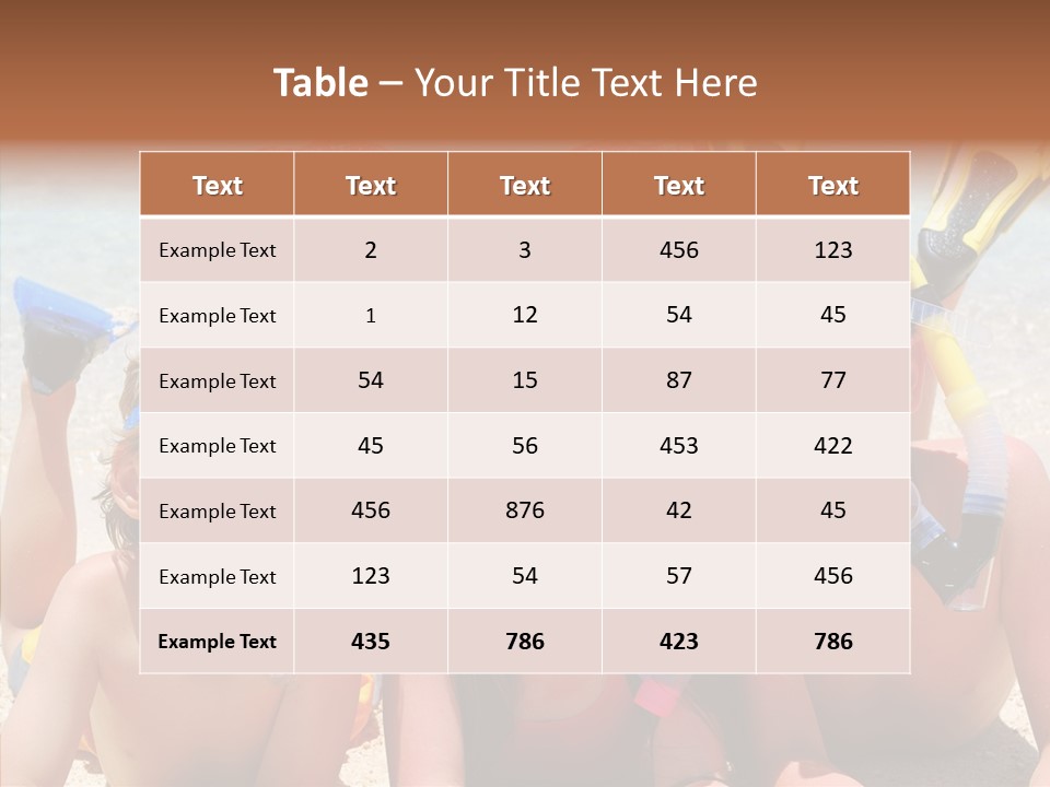 Sister Family Beach PowerPoint Template