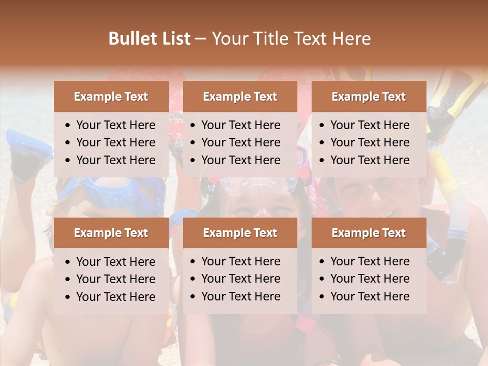 Sister Family Beach PowerPoint Template