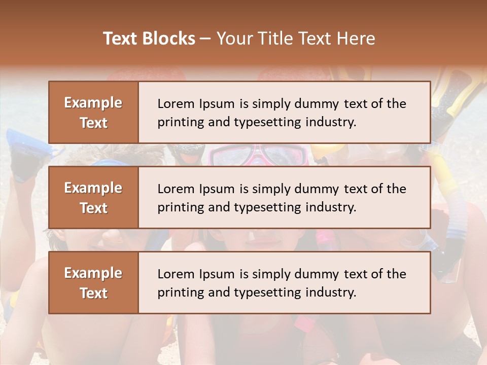 Sister Family Beach PowerPoint Template