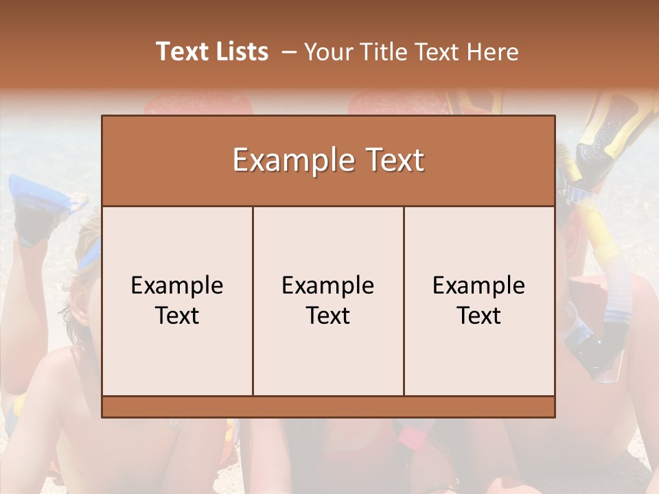 Sister Family Beach PowerPoint Template