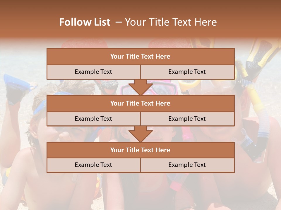 Sister Family Beach PowerPoint Template