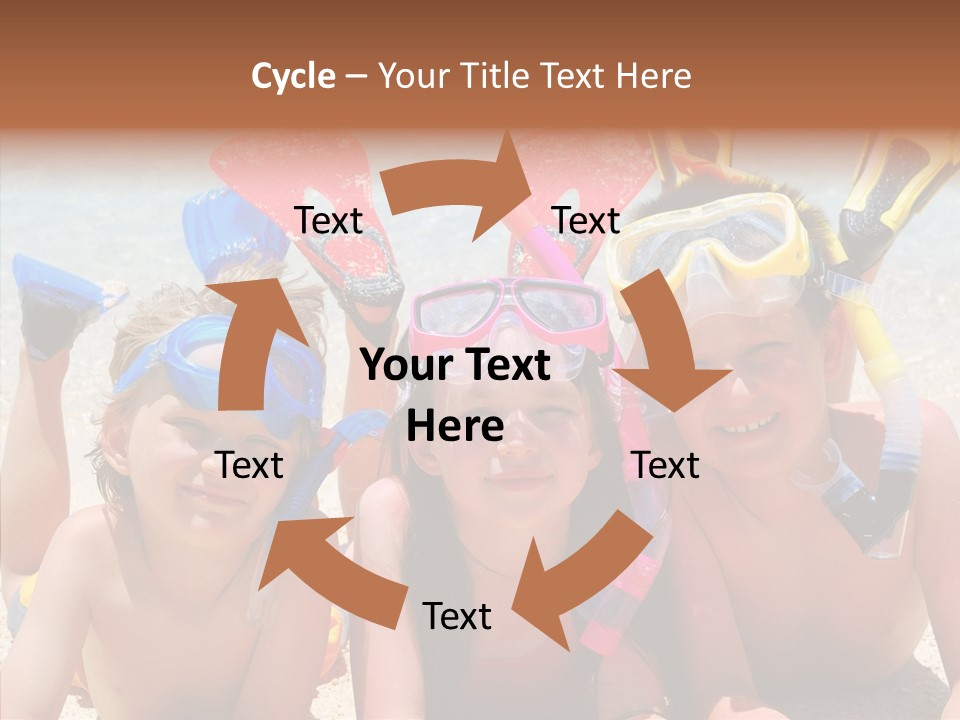 Sister Family Beach PowerPoint Template
