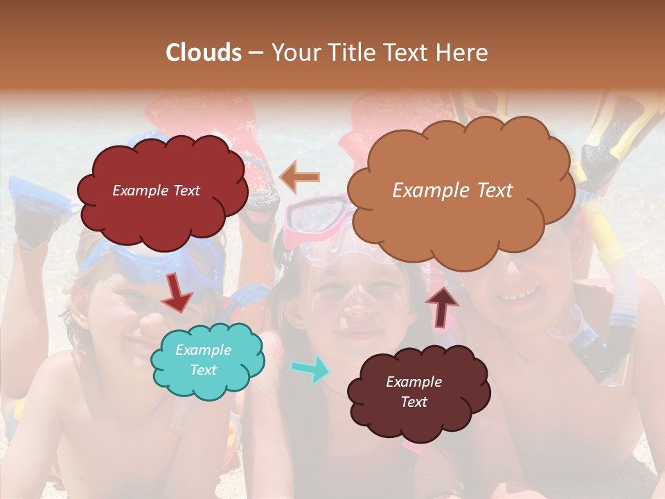 Sister Family Beach PowerPoint Template