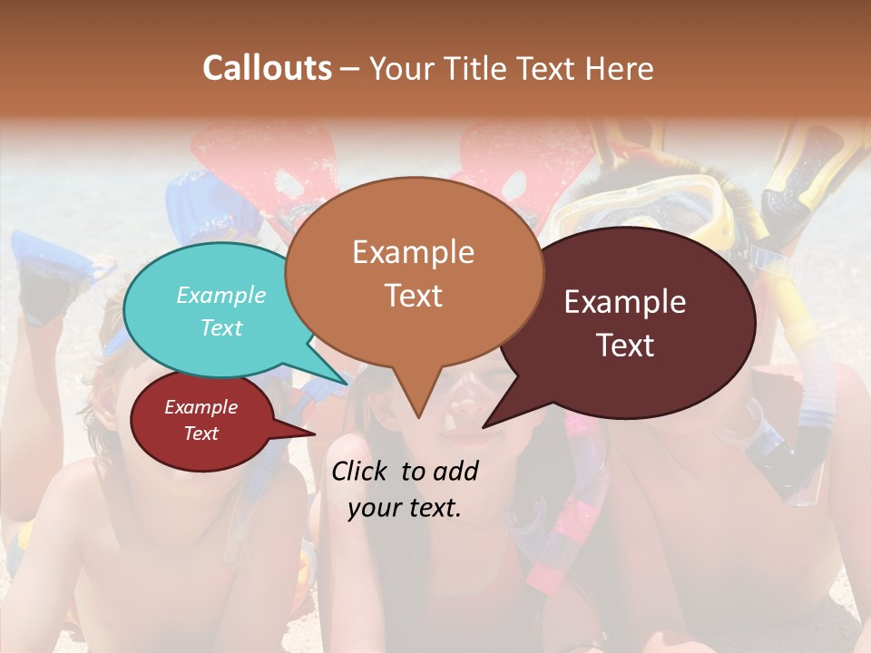 Sister Family Beach PowerPoint Template