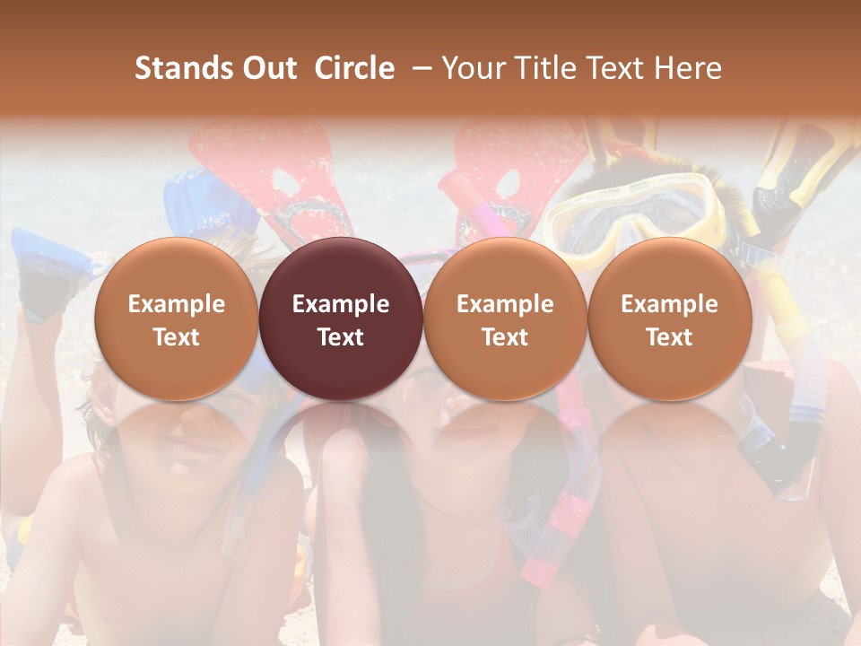 Sister Family Beach PowerPoint Template