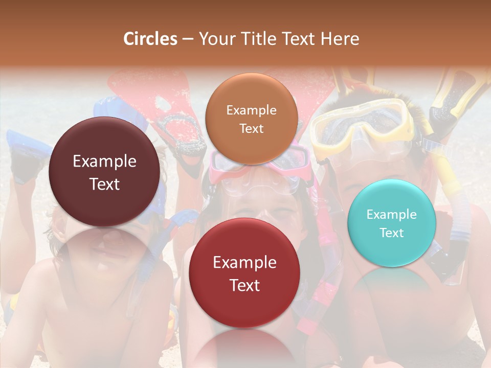 Sister Family Beach PowerPoint Template