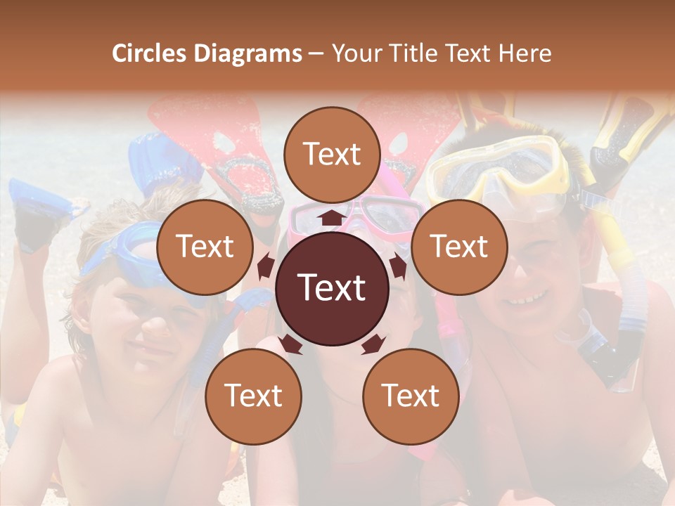 Sister Family Beach PowerPoint Template