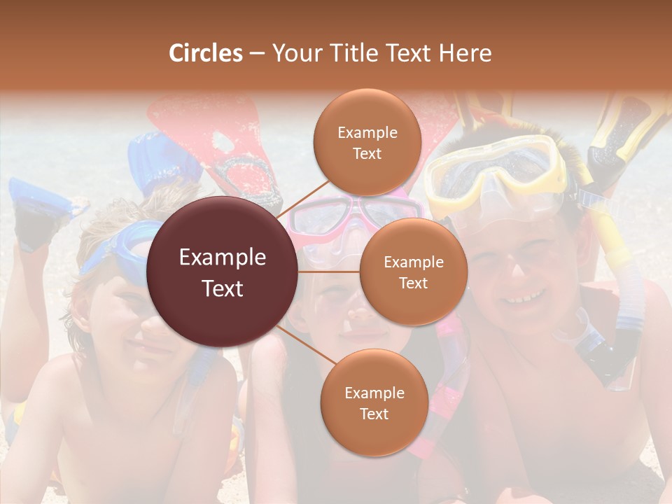 Sister Family Beach PowerPoint Template