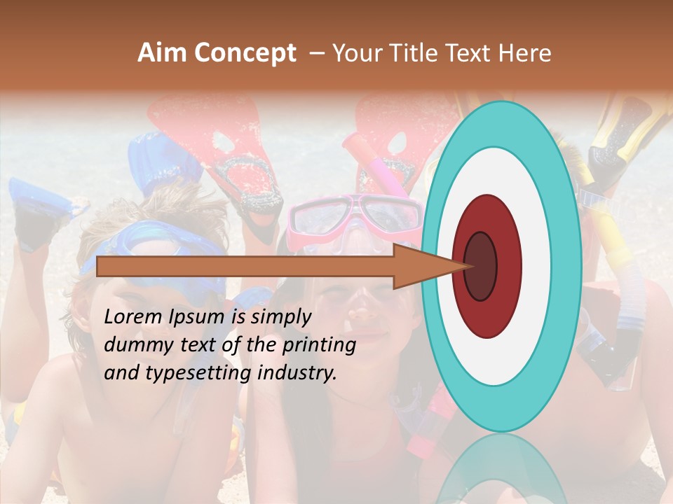 Sister Family Beach PowerPoint Template