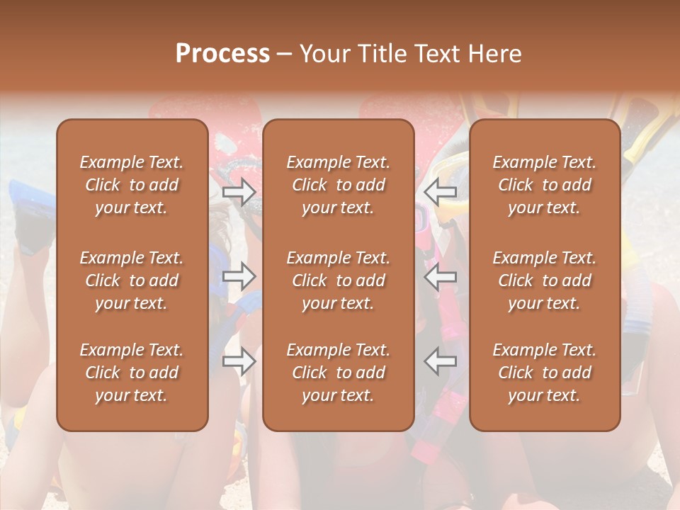 Sister Family Beach PowerPoint Template