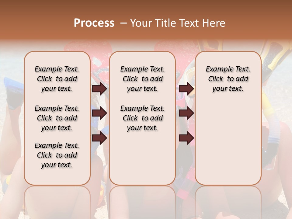 Sister Family Beach PowerPoint Template