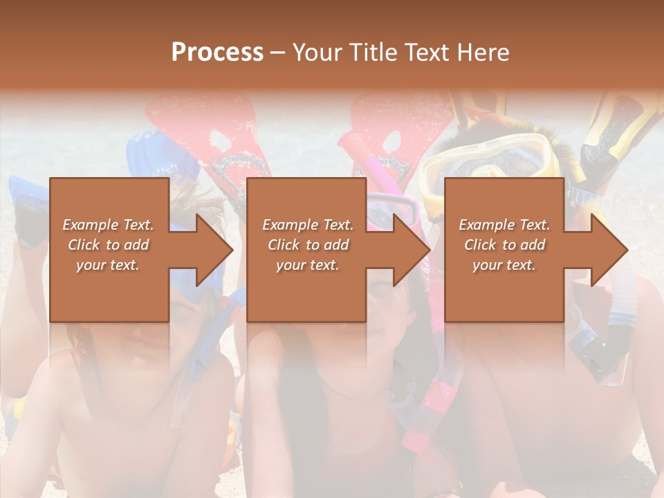 Sister Family Beach PowerPoint Template