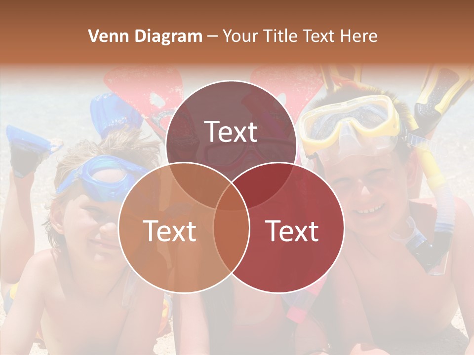 Sister Family Beach PowerPoint Template