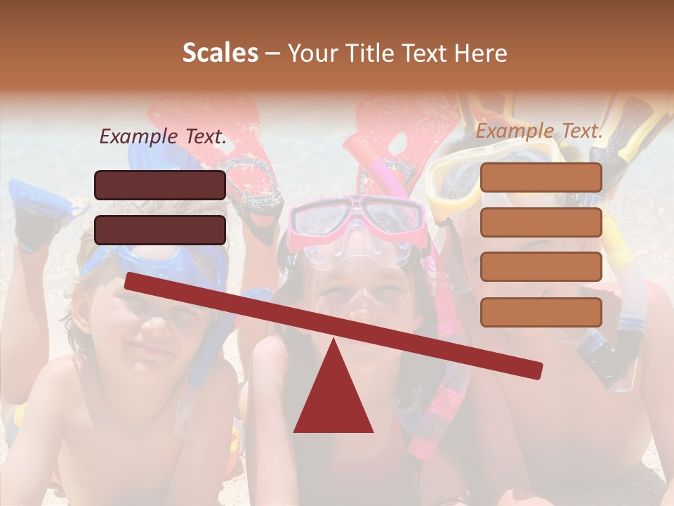 Sister Family Beach PowerPoint Template